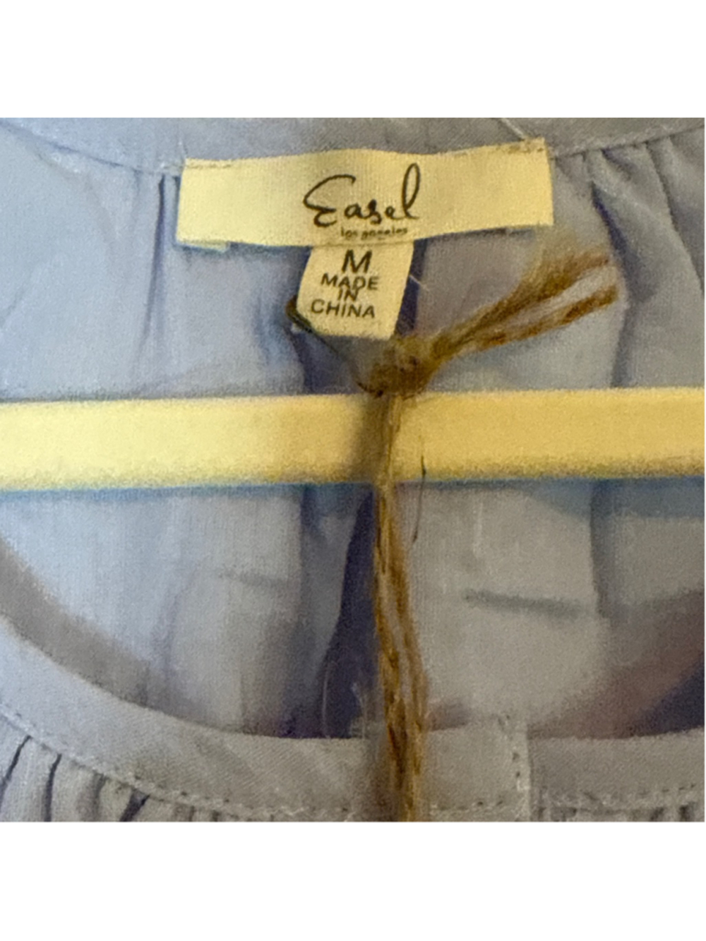 Easel Light Blue & Pink Embroidered Dress M - Picture 4 of 5